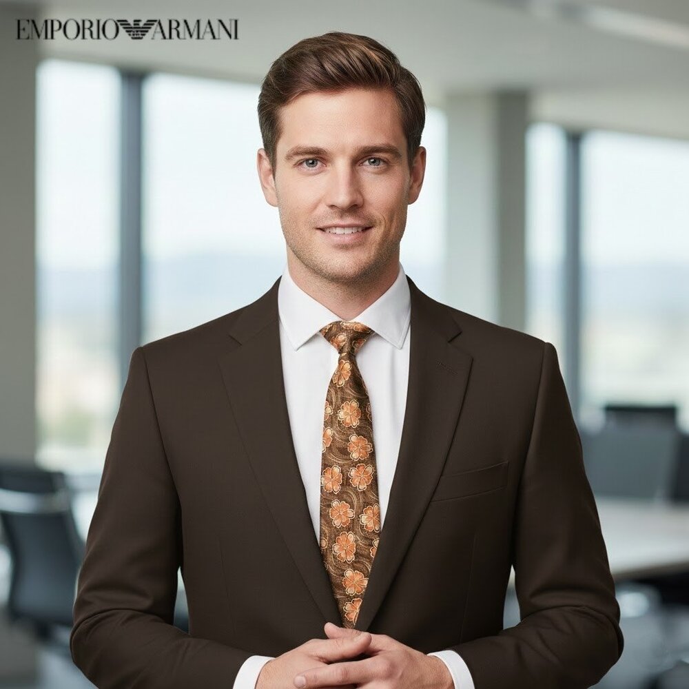 Emporio Armani Men’s Necktie, 100% Silk
